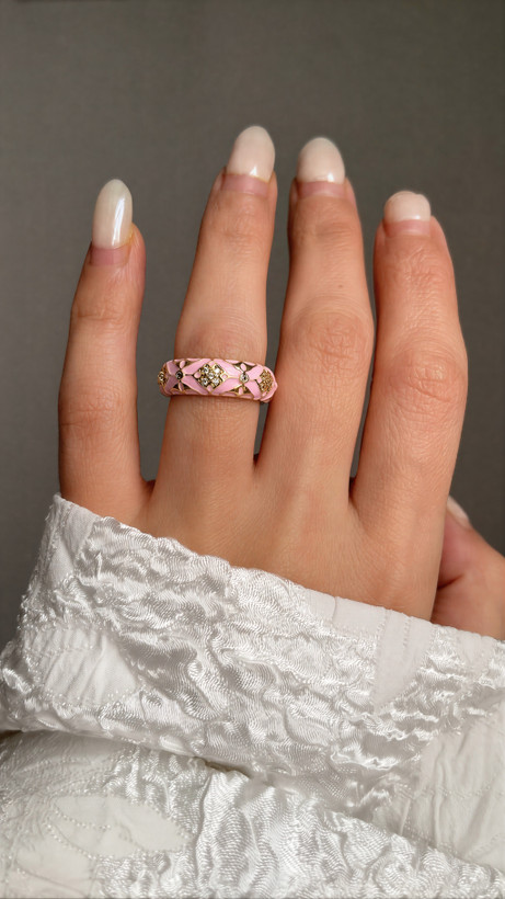 انگشتر میناکاری شده