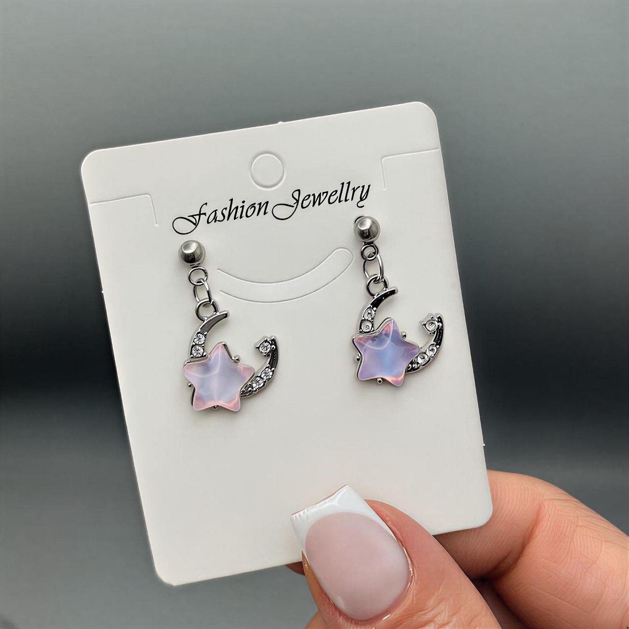 گوشواره پینترستی نگین‌دار